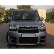 Накладки на бампер Sorento-style (під фарбування) для Fiat Doblo I 2001-2005 рр