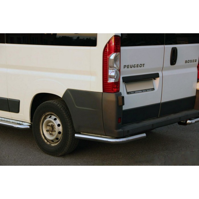 Задні куточки AK003 (2 шт., нерж) для Peugeot Boxer 2006-2025 рр