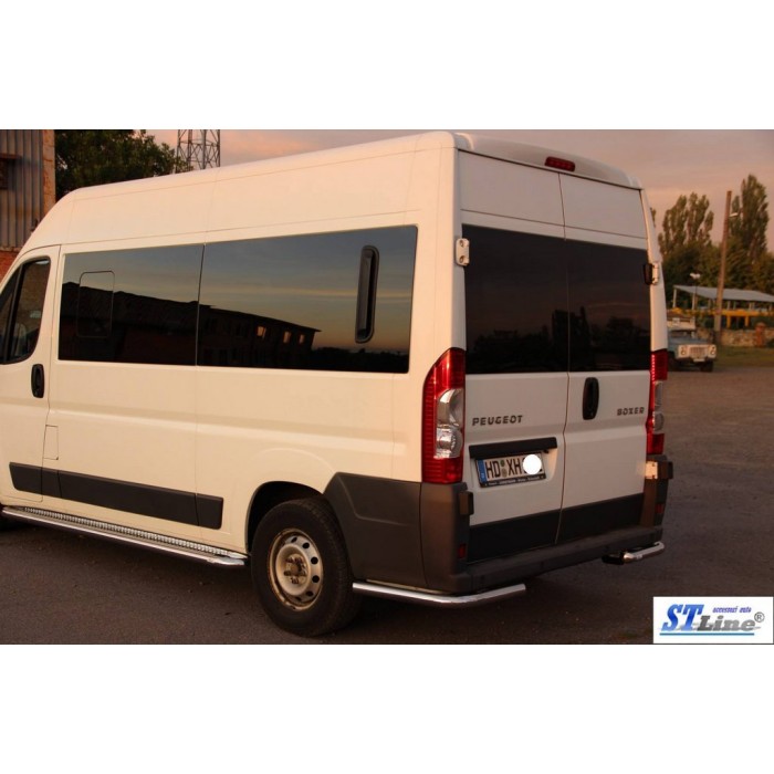 Задні куточки AK003 (2 шт., нерж) для Peugeot Boxer 2006-2025 рр