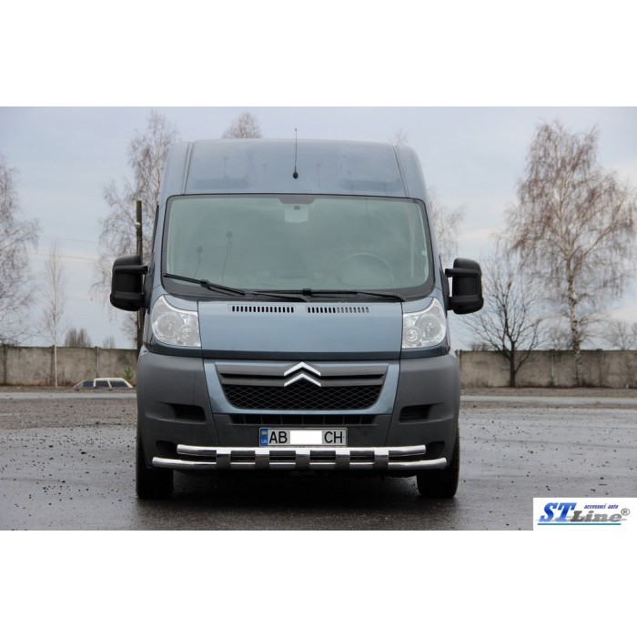 Передня дуга ST015 (нерж.) для Citroen Jumper 2007-2025 рр