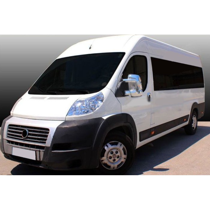 Накладки на зеркала (2 шт, пласт) для Peugeot Boxer 2006-2025 гг