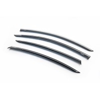 Ветровики с хром молдингом SD (EU, 4 шт, Niken) для Volkswagen Passat B7 2012-2015 гг