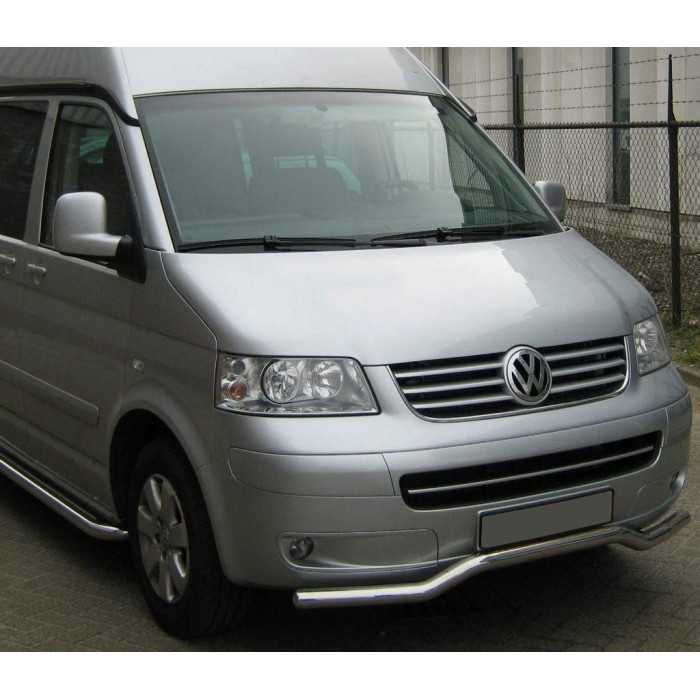 Нижня губа хвиля ST007 (нерж) для Volkswagen T5 Caravelle 2004-2010 рр