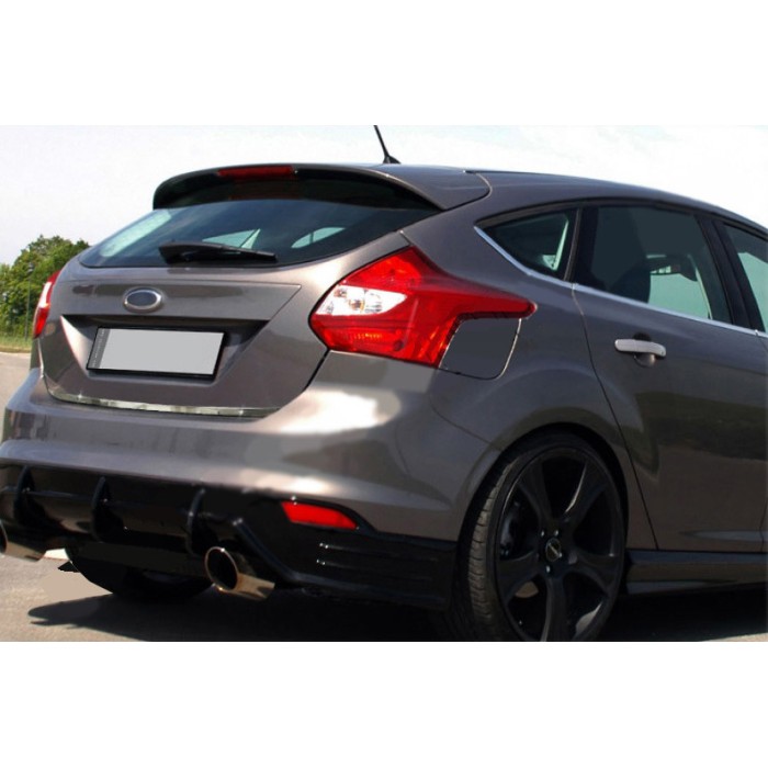 Кромка багажника 2011-2014 (Хетчбек, нерж) для Ford Focus III рр