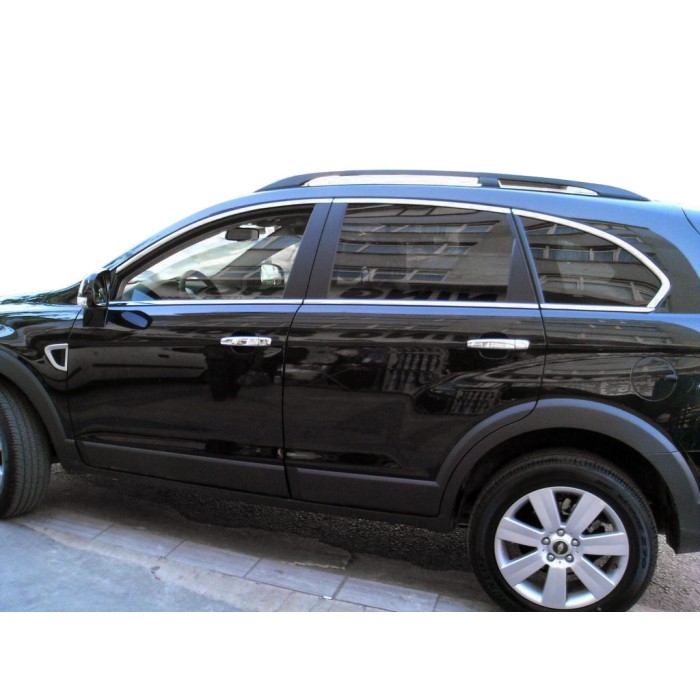 Верхняя окантовка окон (6 шт, нерж) для Chevrolet Captiva 2006-2019 гг