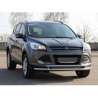Передняя защита ST014 (нерж.) 51/42 мм для Ford Kuga/Escape 2013-2019 гг