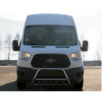 Кенгурятник WT003 (нерж.) для Ford Transit 2014- гг