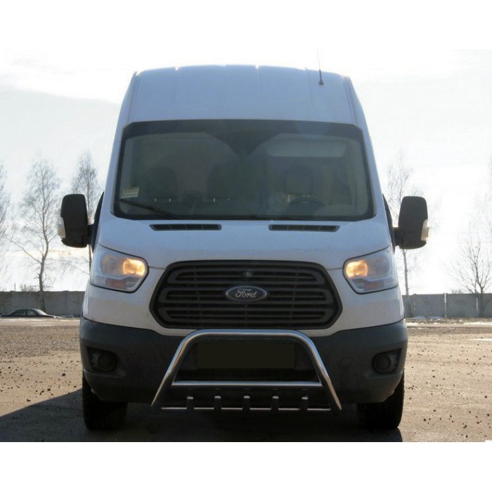 Кенгурятник WT003 (нерж.) для Ford Transit 2014- гг