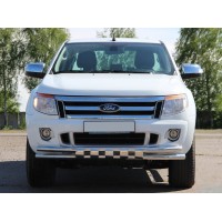 Передняя защита ST016 (нерж.) для Ford Ranger 2011-2022 гг