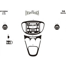 Накладки на панель для Hyundai I-10 2008-2013 гг