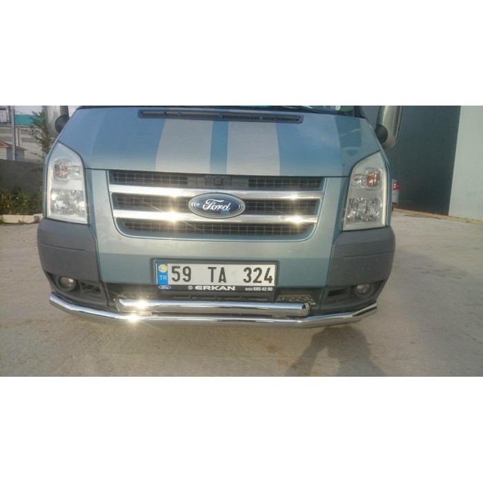 Передний ус ST014 (2006-2014, нерж.) для Ford Transit