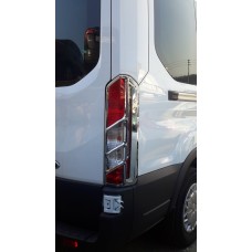 Накладки на стопи (2 шт, пласт) для Ford Transit 2014- рр