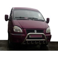 Кенгурятник WT003 (нерж.) для Газель, соболь