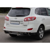 Задня дуга AK002-2 (нерж.) для Hyundai Santa Fe 2 2006-2012 рр