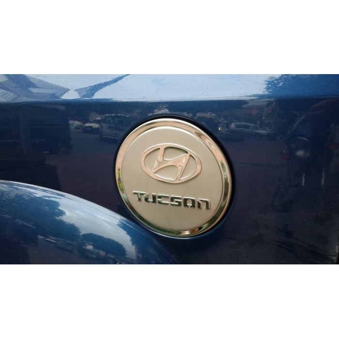 Накладка на бак (нерж) для Hyundai Tucson JM 2004- рр