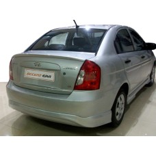 Задня нижня накладка (під фарбування) для Hyundai Accent 2006-2010 рр