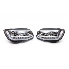 Передні фари з LED вогнями (Silver , 2 шт) для Volkswagen T6