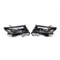 Передняя оптика LED (2017-2025, 2 шт) для Toyota Land Cruiser Prado 150