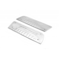 Накладки на внутрішні пороги OmsaLine (нерж.) 3 шт, OmsaLine - Італійська нержавійка для Mercedes Sprinter W906 2006-2018 рр