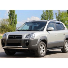 Передняя защита ST014 (нерж.) для Hyundai Tucson JM 2004- гг