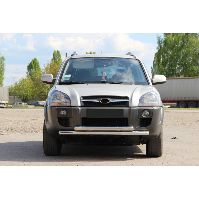 Передняя защита ST014 (нерж.) для Hyundai Tucson JM 2004- гг
