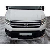Передняя защита ST085 (нерж) для Volkswagen Crafter 2016- гг