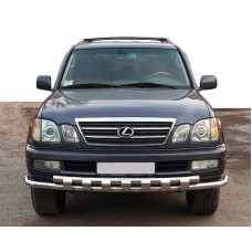 Передній захист ST015 (нерж.) для Lexus LX470