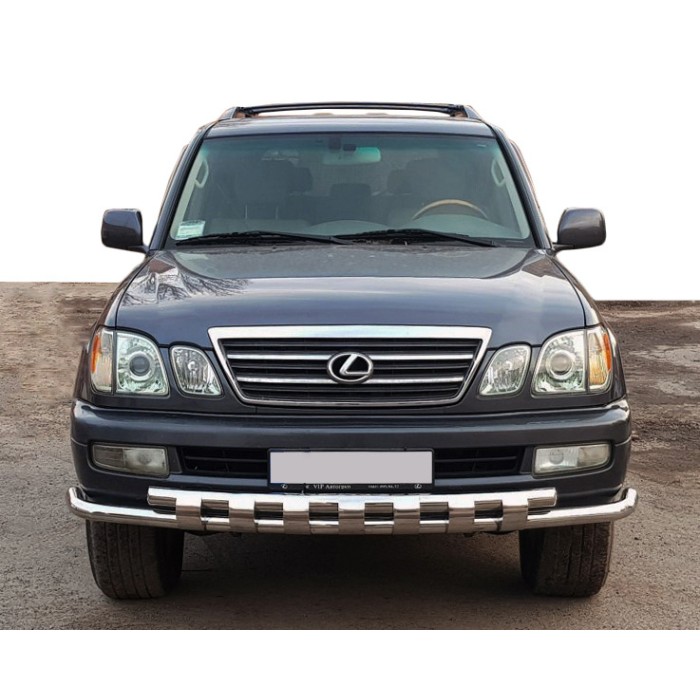 Передній захист ST015 (нерж.) для Lexus LX470