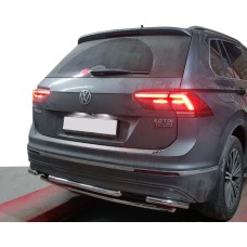 Задній захист AK001-2 (нерж) для Volkswagen Tiguan 2016-2023 рр