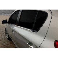 Нижние молдинги стекол (6 шт., нерж) для Hyundai I-20 2008-2012 гг