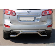 Задняя дуга AK007-2 (нерж.) для Hyundai Santa Fe 2 2006-2012 гг