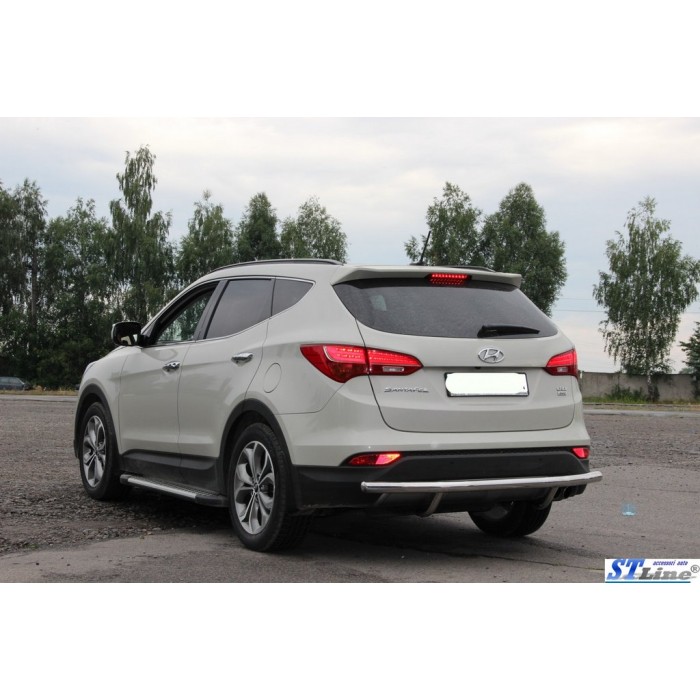 Задняя дуга AK002 (нерж.) для Hyundai Santa Fe 3 2012-2018 гг