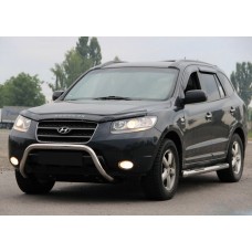 Кенгурятник WT007 (нерж.) для Hyundai Santa Fe 2 2006-2012 рр