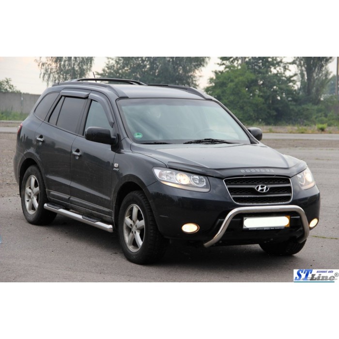 Кенгурятник WT007 (нерж.) для Hyundai Santa Fe 2 2006-2012 рр