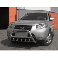 Кенгурятник WT003 (нерж.) для Hyundai Santa Fe 2 2006-2012 гг