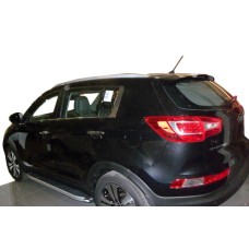 Бокові пороги Fullmond (2 шт, алюм.) для Kia Sportage 2010-2015 рр