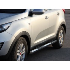 Бічні труби (2 шт., нерж.) для Kia Sportage 2010-2015 рр