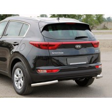 Задняя защита уголки AK003 (нерж) для Kia Sportage 2015-2021 гг