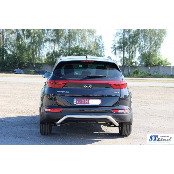 Задняя защита AK007 (нерж) для Kia Sportage 2015-2021 гг