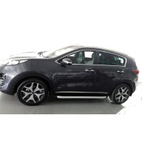 Боковые пороги Fullmond (2 шт., алюминий) для Kia Sportage 2015-2021 гг