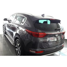 Бокові пороги Maydos V2 (2 шт., алюміній -2025 нерж) для Kia Sportage 2015-2021 рр