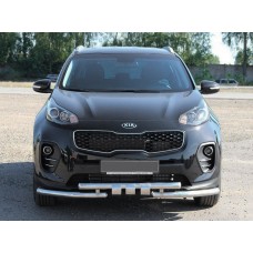 Передняя защита ST009-15 (нерж) для Kia Sportage 2015-2021 гг