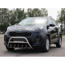 Кенгурятник WT003 (нерж) для Kia Sportage 2015-2021 гг