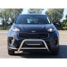 Кенгурятник WT006 (нерж) для Kia Sportage 2015-2021 гг