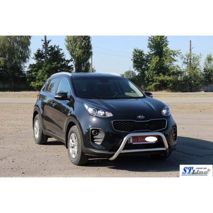 Кенгурятник WT006 (нерж) для Kia Sportage 2015-2021 гг