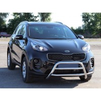 Кенгурятник WT023 (нерж) для Kia Sportage 2015-2021 гг