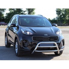 Кенгурятник WT023 (нерж) для Kia Sportage 2015-2021 гг