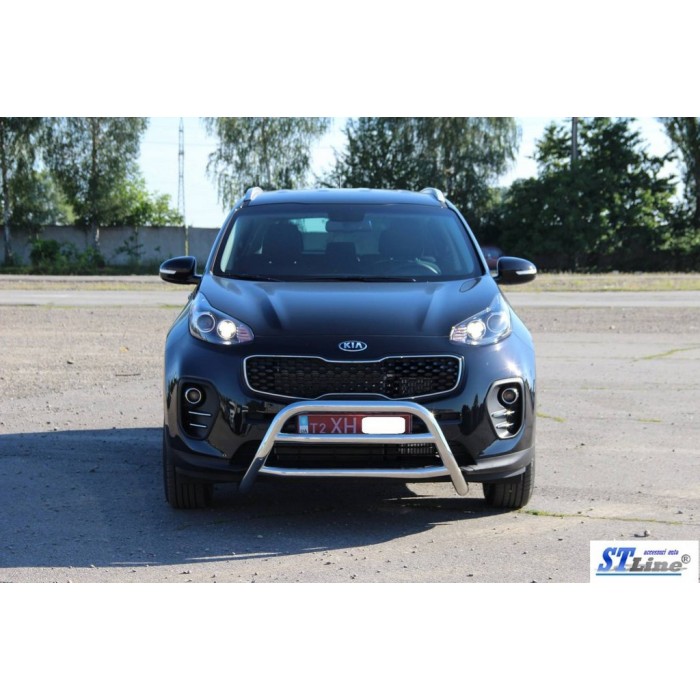 Кенгурятник WT023 (нерж) для Kia Sportage 2015-2021 гг