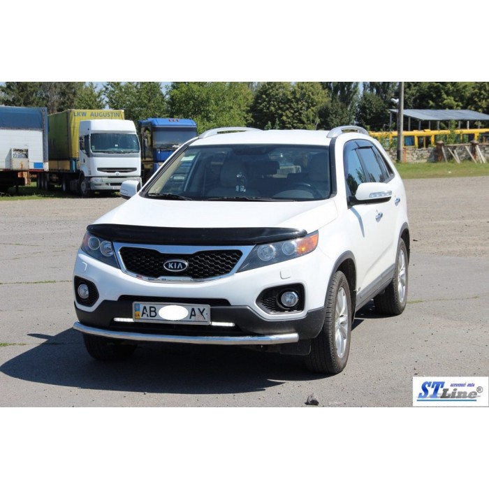 Передній захист ST008 (2010-2013, нерж.) для Kia Sorento XM рр