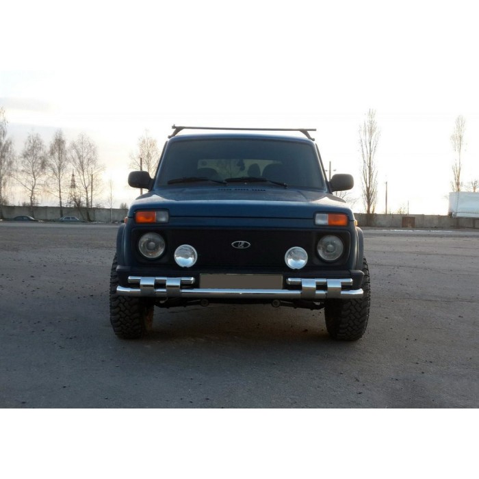 Передня дуга ST015 (нерж.) для Lada Niva та Urban